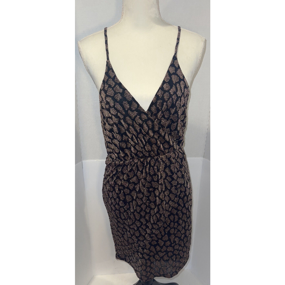 Mink Pink Women’s Black & Gold Cocktail’s Dress - Size L